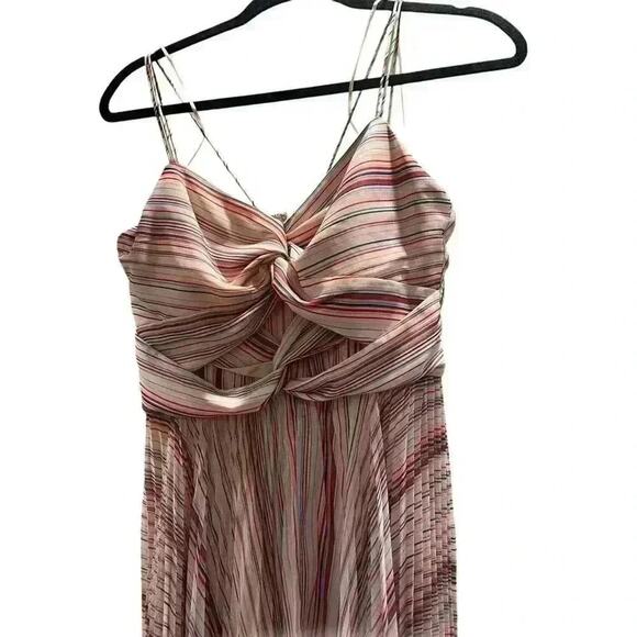 Parker Black Women's Multicolor Beatrix Pleated Chiffon Maxi Dress. Size 6 - Picture 2 of 6